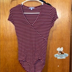Striped bodysuit size medium